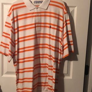 Polo by Ralph Lauren Shirts | Polo by Ralph Lauren Orange Striped Polo Shirt